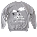 Slutty Snowflakes 4 Social Justice, a Sport Grey Softstyle Crewneck Sweatshirt (back-view)