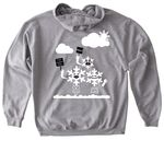 Slutty Snowflakes 4 Social Justice, a Sport Grey Gildan Softstyle Pullover Hoodie (back-view)