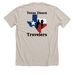 Texas Edition Two Sided Logo, a Heather Dust Premium Unisex Tee (back-view)