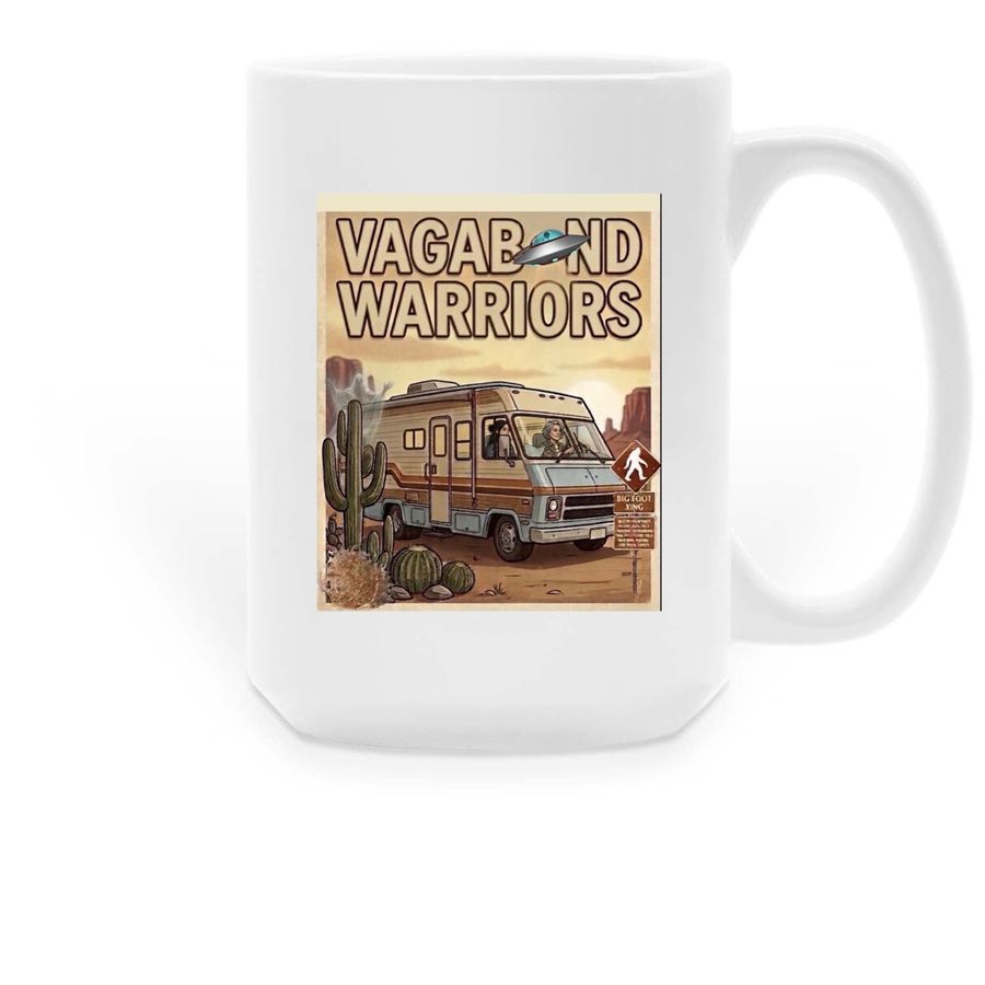 VAGABOND WARRIORS&nbsp;, a White Large Coffee Mug