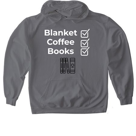 Reading Checklist Shirts, a Charcoal Gildan Softstyle Pullover Hoodie