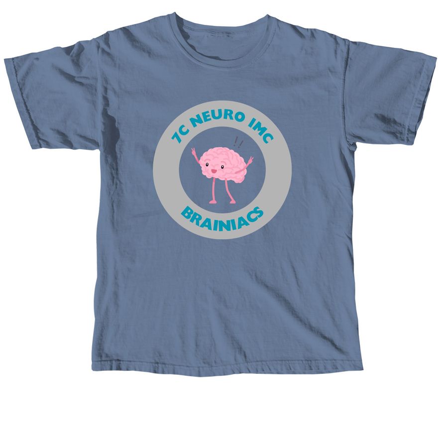 Neuro IMC Brainiacs, a Blue Jean Comfort Colors Unisex Tee