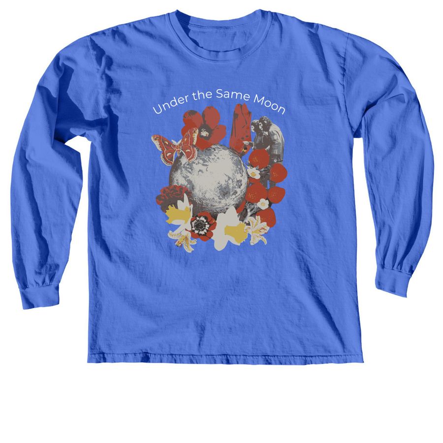 Under the Same Moon | Sully Shirts, a Flo Blue Comfort Colors Long Sleeve Tee