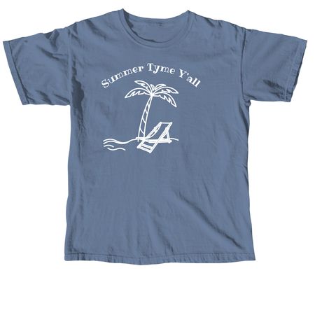 Summer tyme&nbsp;, a Blue Jean Comfort Colors Unisex Tee