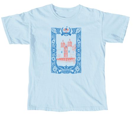 EL TEMPLO DE SANTO DOMINGO 25th Anniv., a Chambray Comfort Colors Unisex Tee