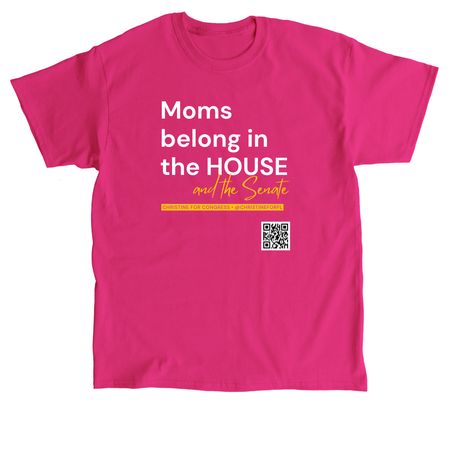 Moms in the House - Christine for Congress&nbsp;, a Heliconia Classic Unisex Tee