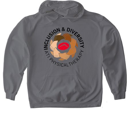 ATI Inclusion and Diversity Council, a Charcoal Gildan Softstyle Pullover Hoodie