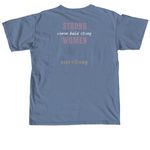 Strong Women, a Blue Jean Comfort Colors Unisex Tee (back-view)