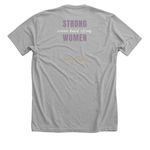 Strong Women, a Athletic Heather Premium Unisex Tee (back-view)