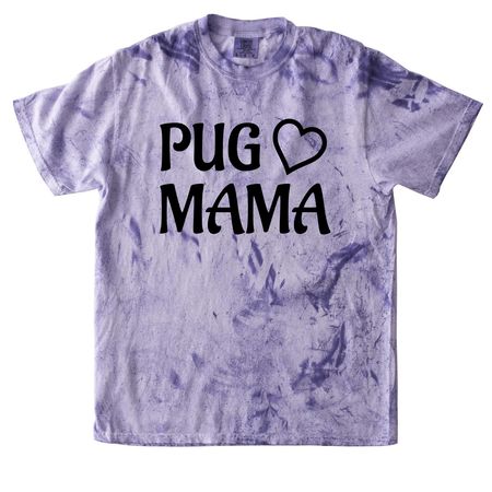 PUG MAMA for Rescue Pugs, a Amethyst Comfort Colors Colorblast Tee