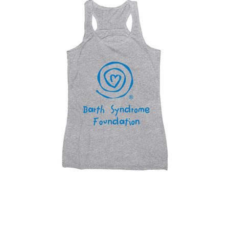 2026 BSF Stacked Logo, a Athletic Heather Women's Racerback