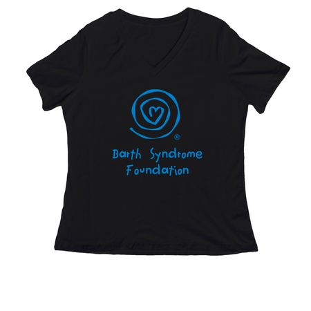 2026 BSF Stacked Logo, a Black Women's Relaxed V-Neck Tee