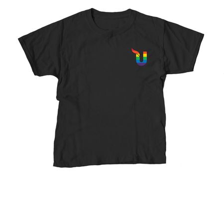 Ulman Pride Tee, a Black Youth Unisex Tee