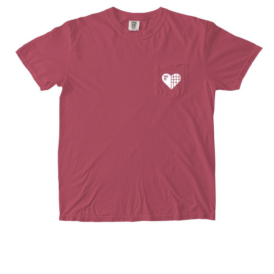 MCCDC Every Thread Divine Heart Pocket '26, a Crimson Comfort Colors Pocket Tee