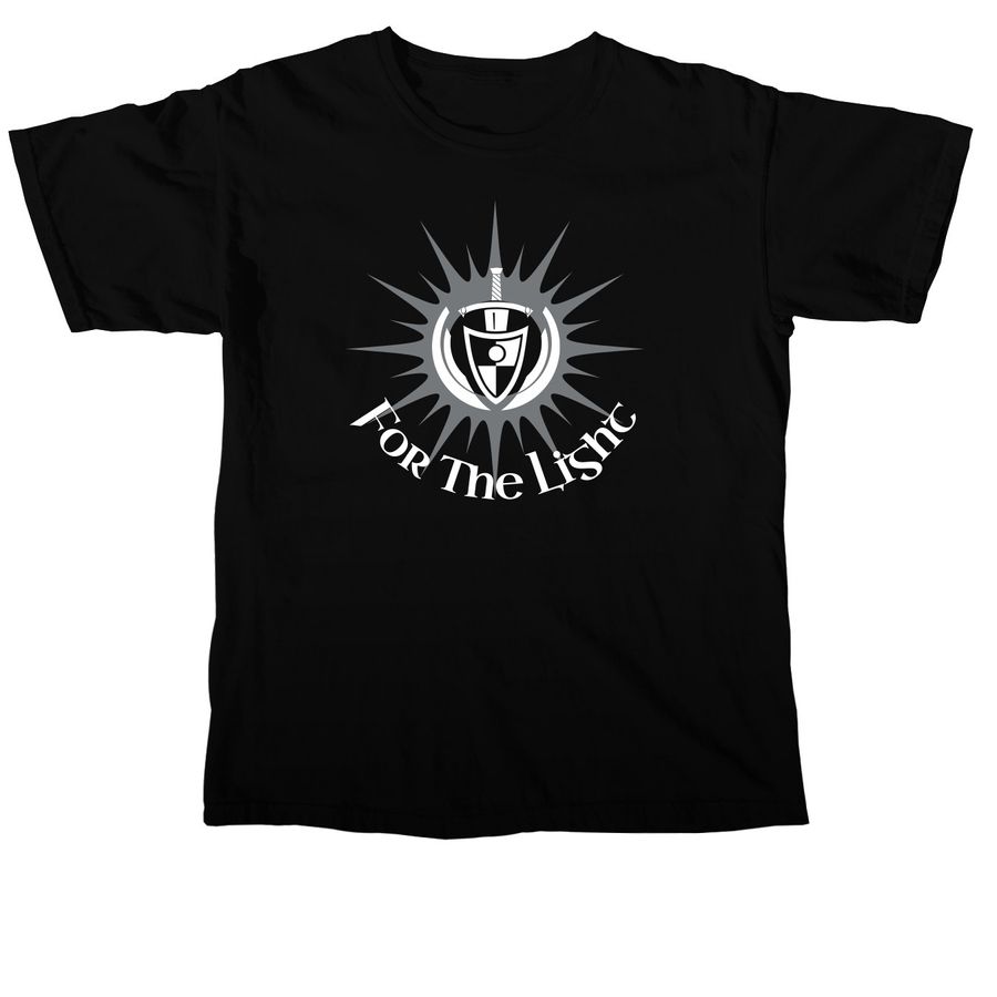 For The Light!, a Black Comfort Colors Unisex Tee