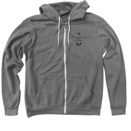 Adventure Club 2026, a Deep Heather Zip Up Hoodie