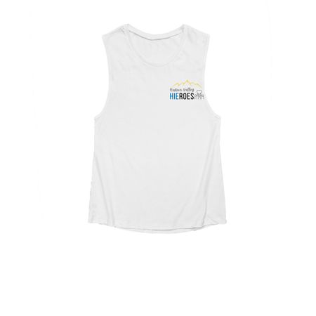 Tanks and Tees, a White Women's Muscle Tank