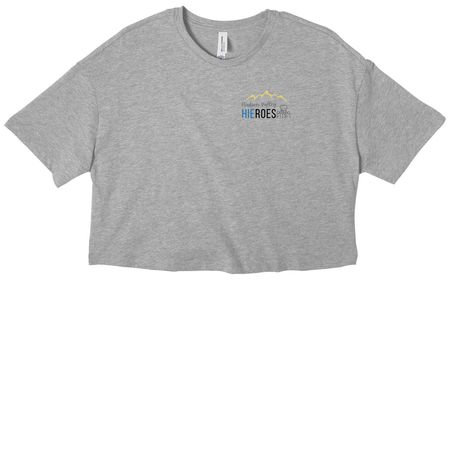 Tanks and Tees, a Athletic Heather Women?s Cropped Cotton Tee