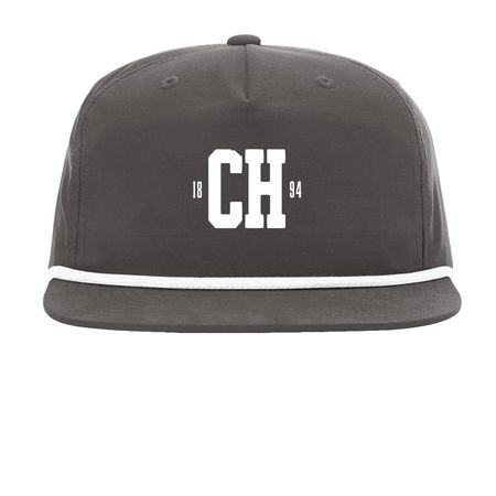 Chatham Hat, a Charcoal/ White Printed Umpqua Snapback Cap