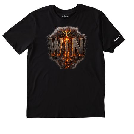 XD WIN, a Black Nike Dri-FIT Jersey Blend Performance Tee