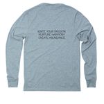 2027 Shiatsu Summit, a I Like You Blue Allmade Eco Triblend Long Sleeve Tee (back-view)