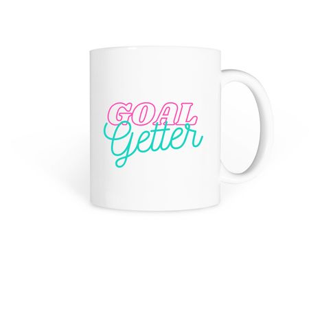 Goal Getter Coffee Cup, a White Coffee Mug
