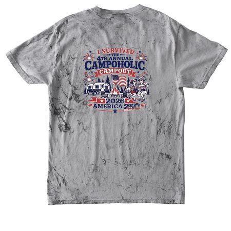 4th Annual Campoholic Campout, a Smoke Comfort Colors Colorblast Tee
