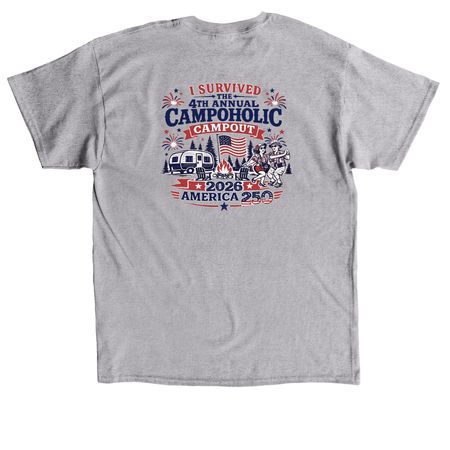 4th Annual Campoholic Campout, a Sport Grey Classic Unisex Tee