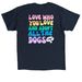 MEHS Pride 2023 - All The Dogs, a Navy Classic Unisex Tee (back-view)