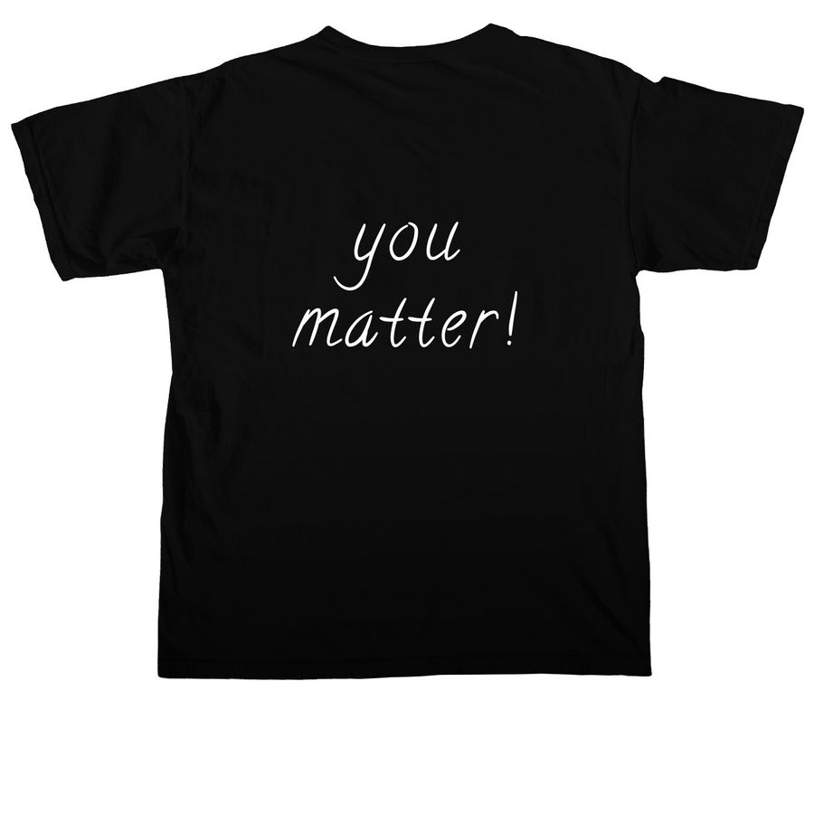 Open Door Merch, a Black Comfort Colors Unisex Tee (back-view)