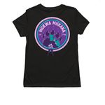 Information Is A Relation, Not A Commodity., a Deep Black Allmade Eco Triblend Women?s Tee (back-view)