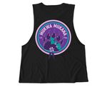 Information Is A Relation, Not A Commodity., a Deep Black Allmade Eco Triblend Women?s Muscle Tank (back-view)