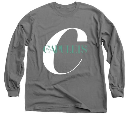 Capulets Logo Tee, a Charcoal Classic Long Sleeve Tee