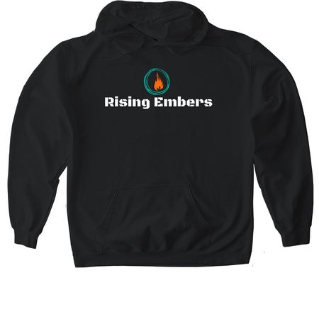 YouTube: Rising Embers&nbsp;, a Black Gildan Softstyle Pullover Hoodie