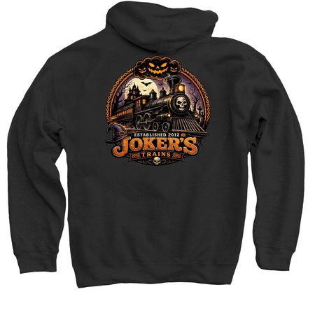 Joker's Halloween, a Black Pullover Hoodie