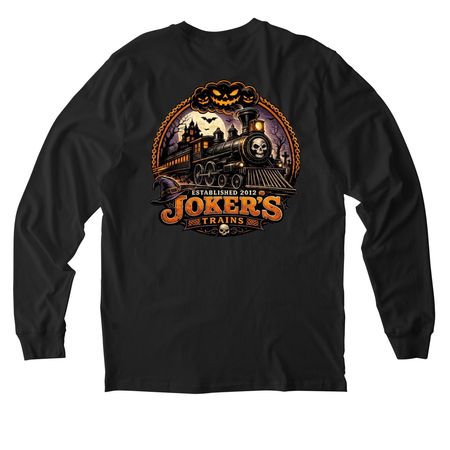 Joker's Halloween, a Deep Black Allmade Organic Cotton Long Sleeve Tee