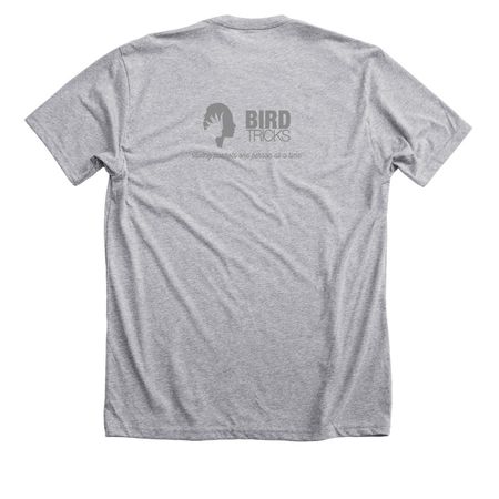Dave Series - The Flock, a Athletic Heather Premium Unisex Tee (back-view)