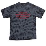 More of God and less of everything else, a Black Youth Crystal Tie Dye Tee (back-view)