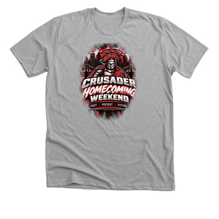 Crusader Homecoming Weekend, a Athletic Heather Premium Unisex Tee
