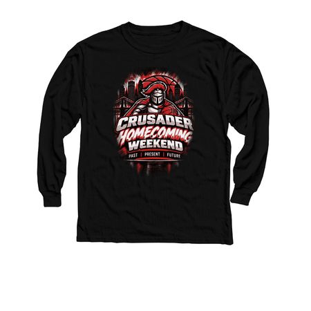 Crusader Homecoming Weekend, a Black Youth Long Sleeve Tee