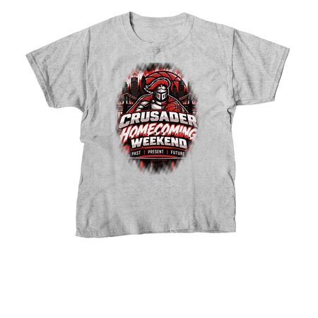 Crusader Homecoming Weekend, a Sport Grey Youth Unisex Tee