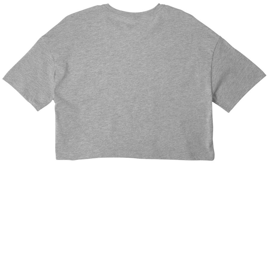 Carolina Crops shirts, a Athletic Heather Women?s Cropped Cotton Tee (back-view)