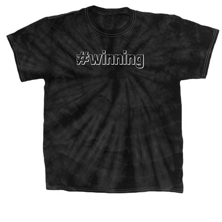 Not The Worst, a Black Classic Tie Dye Tee