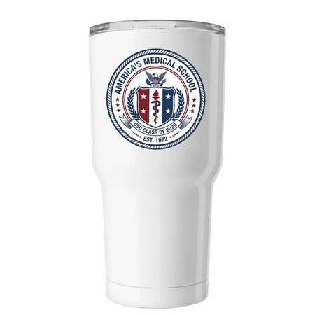 USU SOM '29 Tumblers, a White Insulated Tumbler