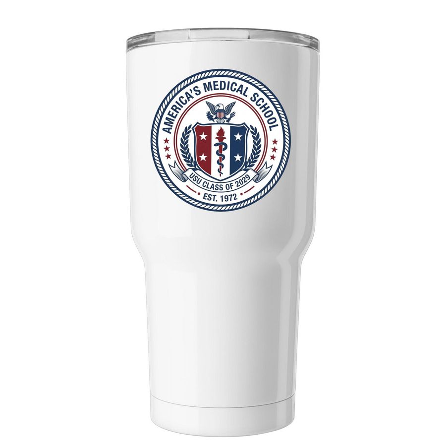 USU SOM '29 Tumblers, a White Insulated Tumbler
