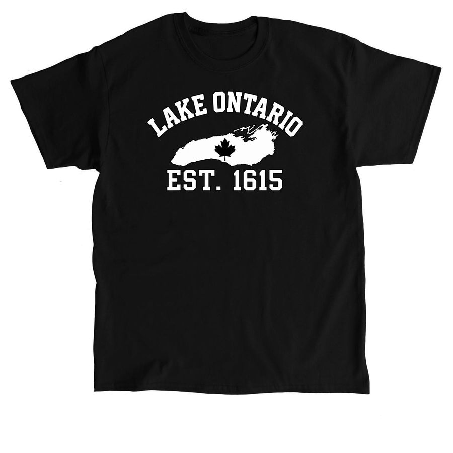 Lake Ontario Souvenir Great Lakes shirt, a Black Classic Unisex Tee