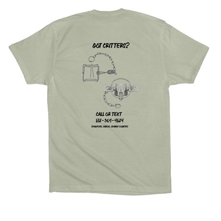 Lang?s Trapline Tee, a Thyme Premium Cotton Tee (back-view)