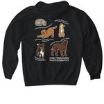 Five Freedoms X Meredith Canty, a Black Gildan Softstyle Pullover Hoodie (back-view)