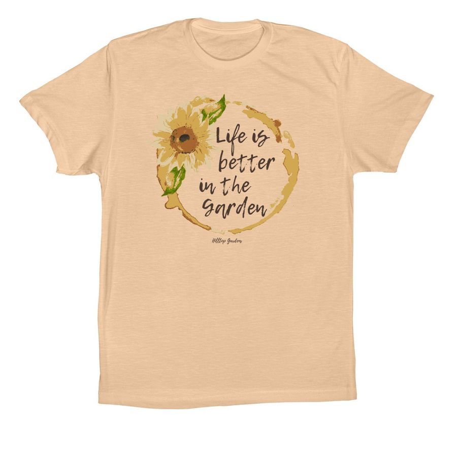 In the Garden, a Sand Dune Premium Cotton Tee