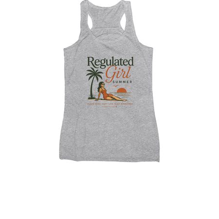 Regulated Girl Summer Supporting TBI Recovery, a Athletic Heather Women's Racerback